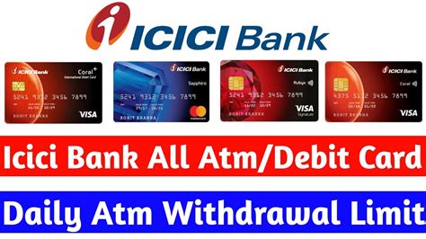 icici bank smart shopper platinum debit card withdrawal limit|icici atm withdrawal limit.